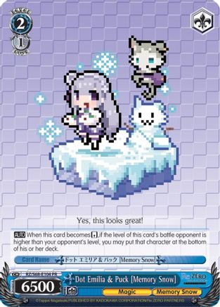 Image of Dot Emilia & Puck [Memory Snow] (RZ/S68-E104 PR) - Re:ZERO Memory Snow
