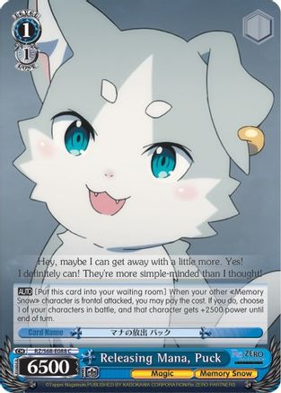 Image of Releasing Mana, Puck (RZ/S68-E088 C) - Re:ZERO Memory Snow