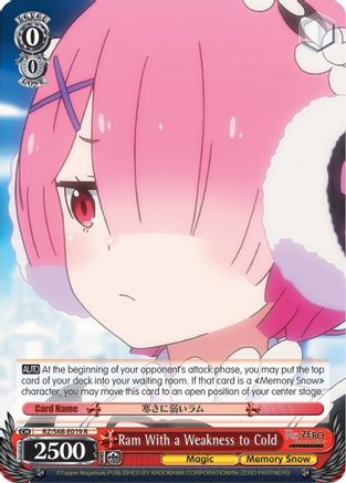 Image of Ram With a Weakness to Cold (RZ/S68-E019 R) - Re:ZERO Memory Snow