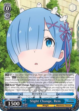 Image of Slight Change, Rem (RZ/S68-E082 C) - Re:ZERO Memory Snow