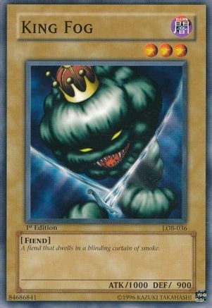 Image of King Fog (LOB-036) - The Legend of Blue Eyes White Dragon 1st Edition