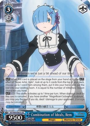 Image of Combination of Ideals, Rem (SR) (RZ/S68-E067S SR) - Re:ZERO Memory Snow