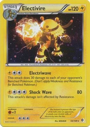 Image of Electivire 054/149  - Holofoil Blister Exclusives - Promo