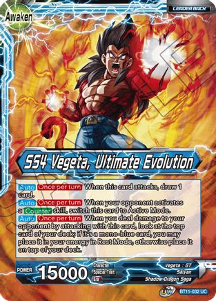 Image of Vegeta // SS4 Vegeta, Ultimate Evolution (BT11-032) - Vermilion Bloodline