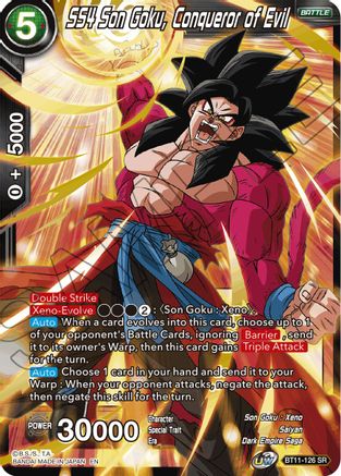 Image of SS4 Son Goku, Conqueror of Evil (BT11-126) - Vermilion Bloodline
