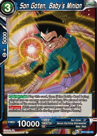 Image of Son Goten, Baby's Minion (BT11-036) - Vermilion Bloodline