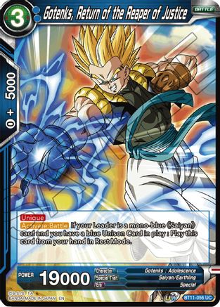Image of Gotenks, Return of the Reaper of Justice (BT11-056) - Vermilion Bloodline
