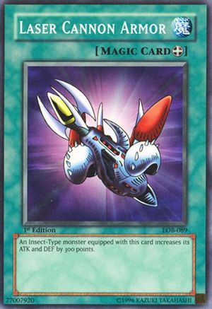 Image of Laser Cannon Armor (LOB-089) - The Legend of Blue Eyes White Dragon 1st Edition