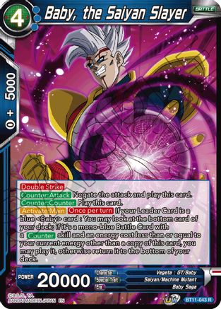 Image of Baby, the Saiyan Slayer (BT11-043) - Vermilion Bloodline Foil
