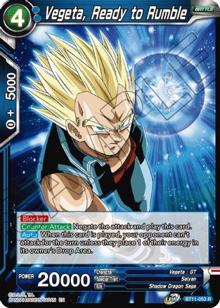 Image of Vegeta, Ready to Rumble (BT11-053) - Vermilion Bloodline Foil