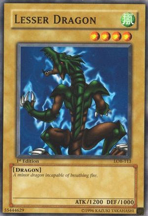 Image of Lesser Dragon (LOB-113) - The Legend of Blue Eyes White Dragon Unlimited