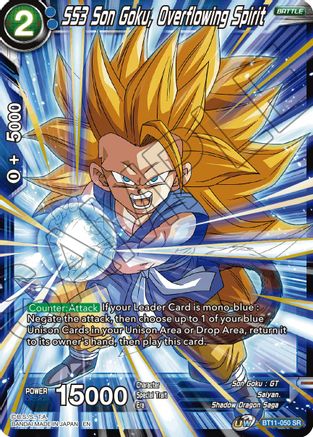 Image of SS3 Son Goku, Overflowing Spirit (BT11-050) - Vermilion Bloodline