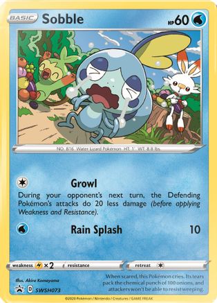 Image of Sobble SWSH073  - Holofoil SWSH Sword & Shield Promo Cards - Promo