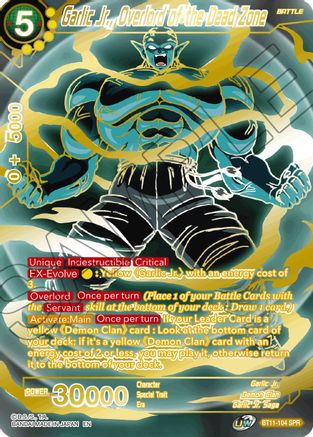 Image of Garlic Jr., Overlord of the Dead Zone (SPR) (BT11-104) - Vermilion Bloodline