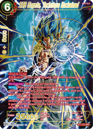 Image of SSB Gogeta, Technique Unchained (SPR) (BT11-012) - Vermilion Bloodline