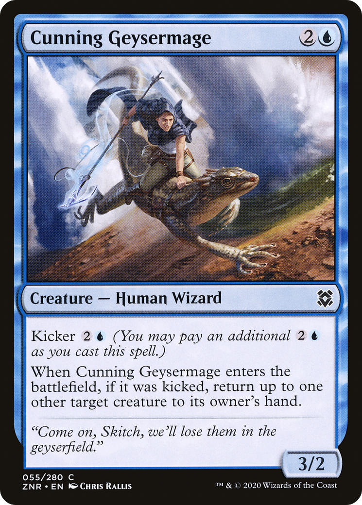 Image of Cunning Geysermage (ZNR-055) - Zendikar Rising Foil
