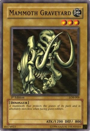 Image of Mammoth Graveyard (LOB-009) - The Legend of Blue Eyes White Dragon 1st Edition
