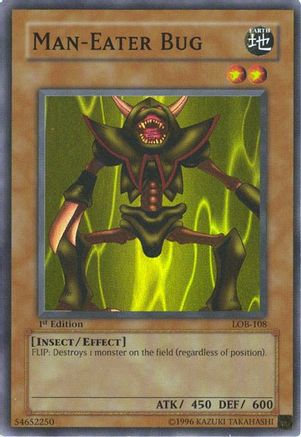 Image of Man-Eater Bug (LOB-108) - The Legend of Blue Eyes White Dragon Unlimited