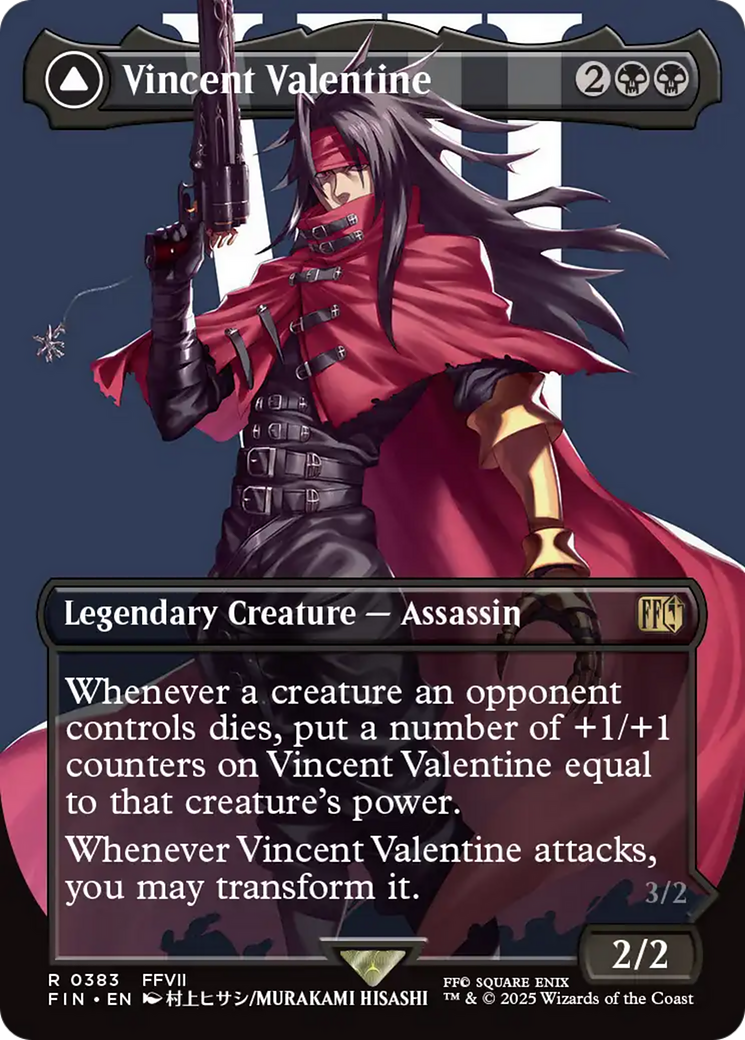 Image of Vincent Valentine (Borderless) (FIN-383) - FINAL FANTASY (Borderless) Foil