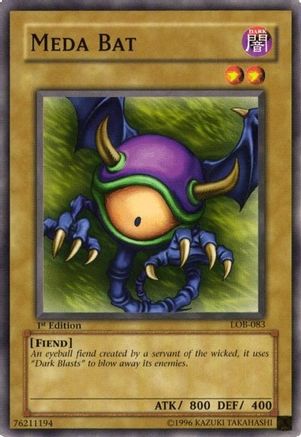 Image of Meda Bat (LOB-083) - The Legend of Blue Eyes White Dragon Unlimited