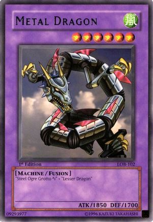 Image of Metal Dragon (LOB-102) - The Legend of Blue Eyes White Dragon Unlimited