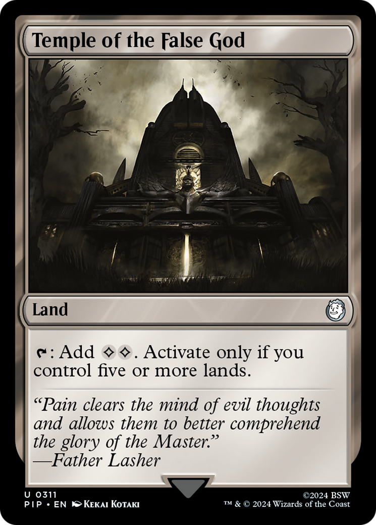 Image of Temple of the False God (PIP-311) - Fallout Foil