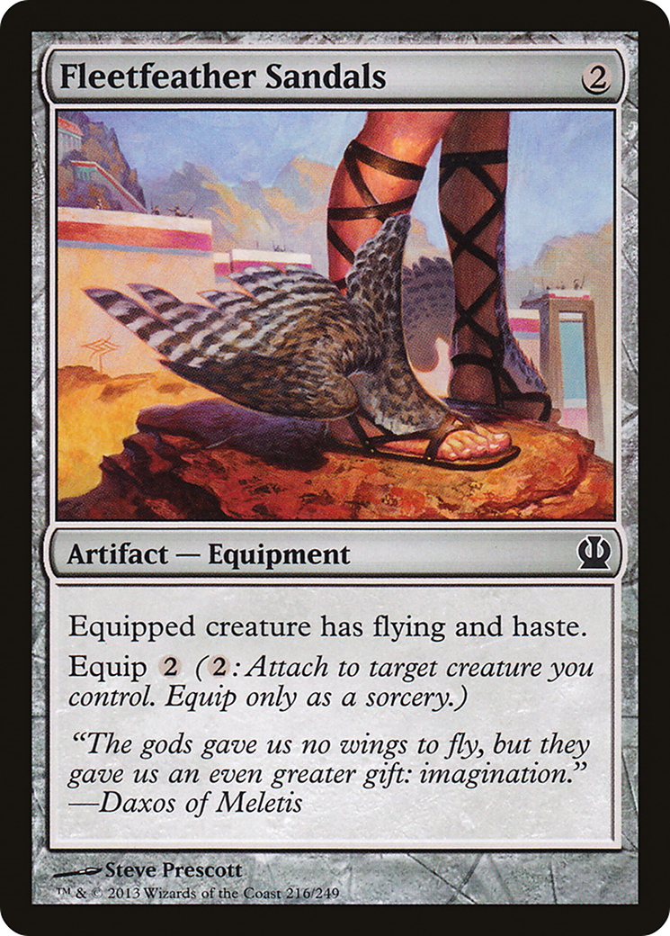 Image of Fleetfeather Sandals (THS-216) - Theros Foil