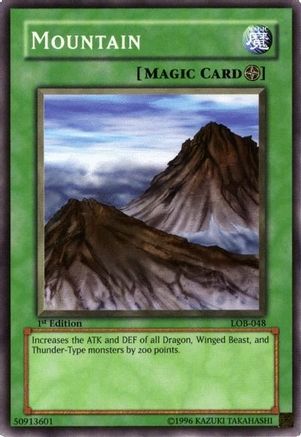 Image of Mountain (LOB-048) - The Legend of Blue Eyes White Dragon 1st Edition