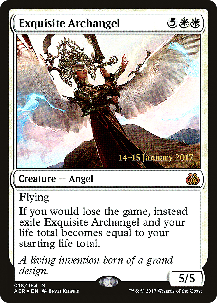 Image of Exquisite Archangel (PRE-018) - Aether Revolt Promos Foil