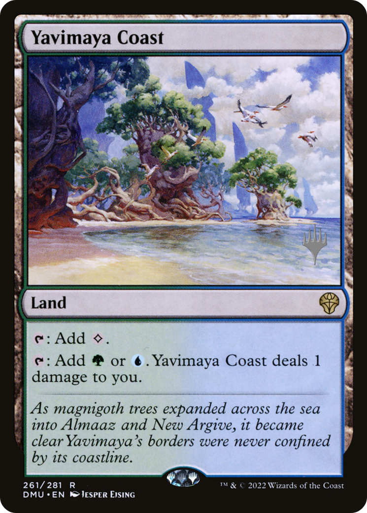 Image of Yavimaya Coast (PPDMU-261) - Dominaria United Promos Foil