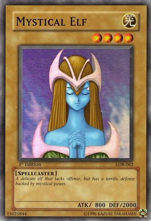 Image of Mystical Elf (LOB-062) - The Legend of Blue Eyes White Dragon 1st Edition