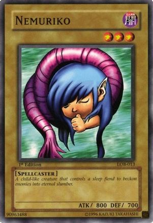 Image of Nemuriko (LOB-013) - The Legend of Blue Eyes White Dragon Unlimited