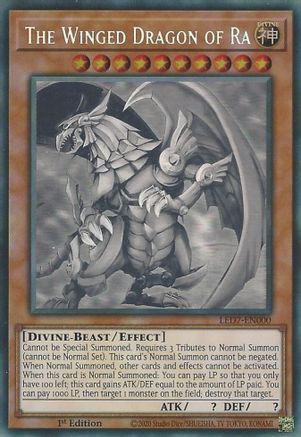 Image of The Winged Dragon of Ra (Ghost Rare) (LED7-EN000) - Legendary Duelists: Rage of Ra Unlimited