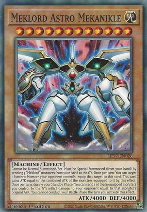 Image of Meklord Astro Mekanikle (LED7-EN026) - Legendary Duelists: Rage of Ra 1st Edition