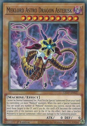 Image of Meklord Astro Dragon Asterisk (LED7-EN027) - Legendary Duelists: Rage of Ra 1st Edition