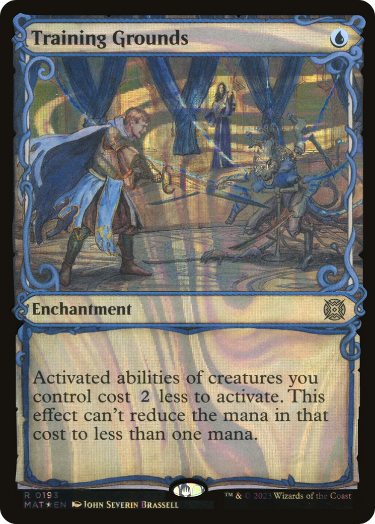 Image of Training Grounds (Halo Foil) (MAT-193) - March of the Machine: The Aftermath: (Showcase) Foil