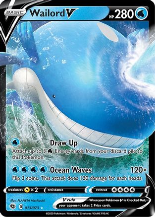 Image of Wailord V 013/73  - Holofoil Champions Path - Ultra Rare