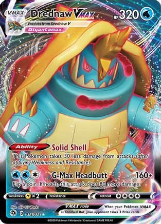 Image of Drednaw VMAX 015/73  - Holofoil Champions Path - Ultra Rare