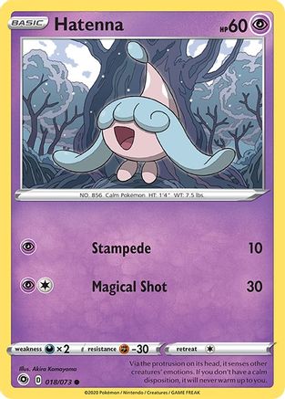 Image of Hatenna 018/73  Champions Path - Common