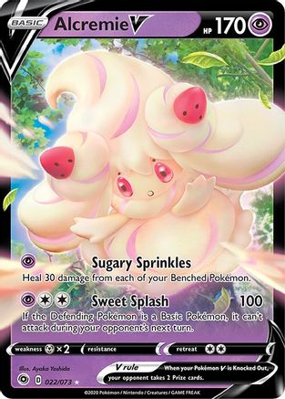 Image of Alcremie V 022/73  - Holofoil Champions Path - Ultra Rare