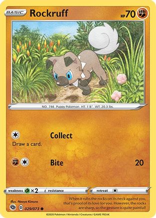 Image of Rockruff 029/73  Champions Path - Common