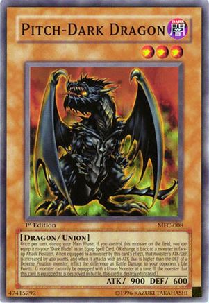 Image of Pitch-Dark Dragon (MFC-008) - Magician's Force 1st Edition
