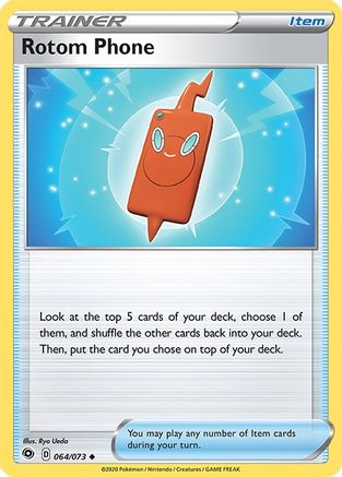 Image of Rotom Phone 064/73  - Reverse Holofoil Champions Path - Uncommon