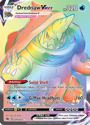 Image of Drednaw VMAX (Secret) 075/73  - Holofoil Champions Path - Secret Rare
