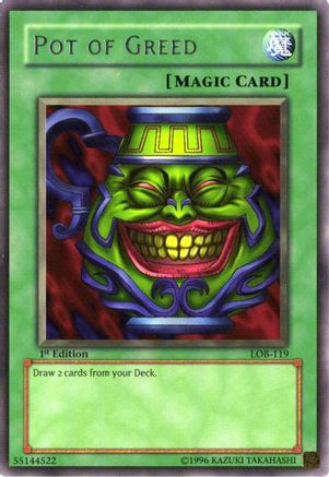 Image of Pot of Greed (LOB-119) - The Legend of Blue Eyes White Dragon Unlimited