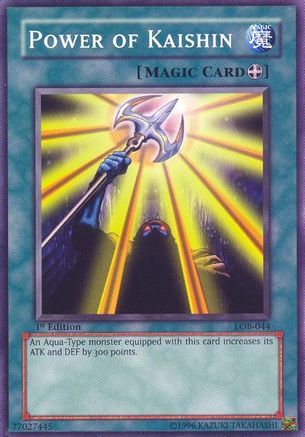 Image of Power of Kaishin (LOB-044) - The Legend of Blue Eyes White Dragon 1st Edition