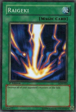 Image of Raigeki (LOB-053) - The Legend of Blue Eyes White Dragon Unlimited