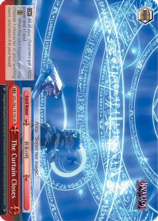 Image of The Curtain Closes (SR) (OVL/S62-TE19S SR) - Nazarick: Tomb of the Undead