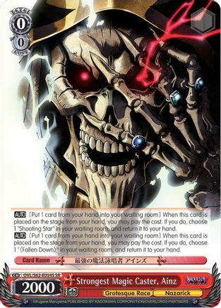 Image of Strongest Magic Caster, Ainz (SR) (OVL/S62-E054S SR) - Nazarick: Tomb of the Undead