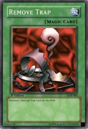Image of Remove Trap (LOB-060) - The Legend of Blue Eyes White Dragon Unlimited